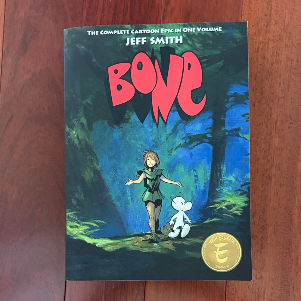 Bone by Jeff Smith - Graphic Novel (Green, Red)